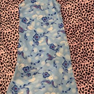 Vintage Floral Print Strap Dress